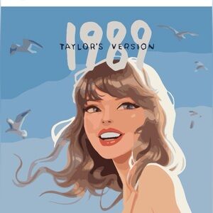 Paint-by-numbers kit featuring a portrait of a Taylor Swift